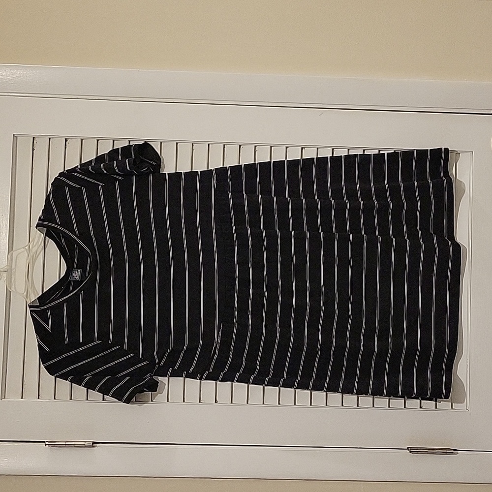 NWOT Wikd Fable striped oversized babydoll dress sz Small